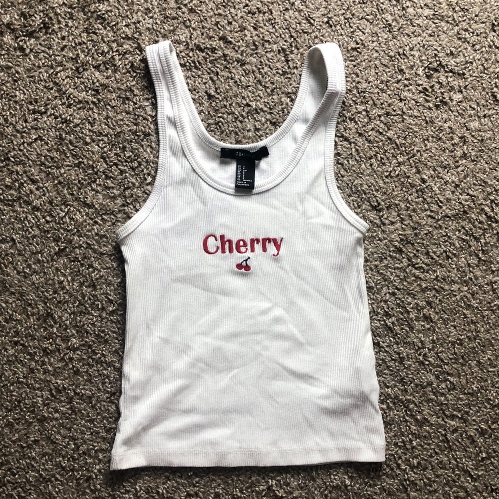 Forever 21 Cherry Tank Top